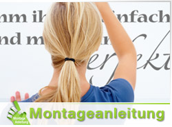Wandtattoo Montageanleitung