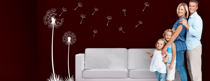 Pusteblumen: Wandtattoo Pusteblume