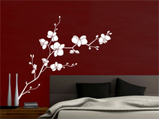 Beispiel: Wandtattoo Orchidee aus der Kategorie Pflanzen