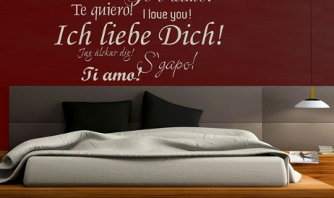 Wandtattoo "Ich liebe dich"