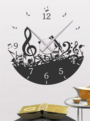wandtattoo uhr2 Jetzt schlägt’s dreizehn: Die 20 originellsten Wanduhren Designs