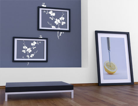 bilderrahmen wandtattoo orchidee Wandbilder aus Wandtattoos und passenden Accessoires