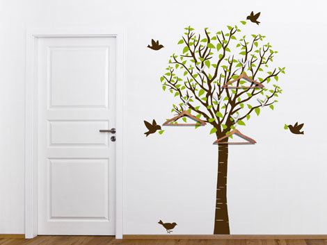 wandtattoo baum garderobe Wandbilder aus Wandtattoos und passenden Accessoires