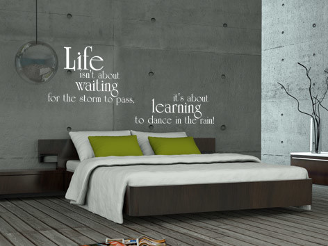 Wandtattoo Life ... Variante 1 life 1 Varianten bei der Anordnung Ein Wandtattoo muss nicht immer gleich aussehen