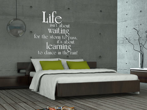 Wandtattoo Life ... Original life original Varianten bei der Anordnung Ein Wandtattoo muss nicht immer gleich aussehen