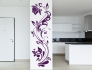 Wandtattoo Blumenranke