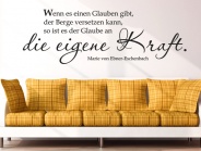 Wandtattoo Die eigene Kraft