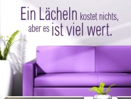 Wandtattoo Ein Lächeln...