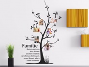 Wandtattoo Familienbaum mit Fotos