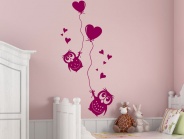 Wandtattoo Fliegende Eulen