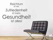 Wandtattoo Gesundheit ist alles