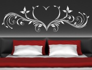 Wandtattoo Herz Ornament