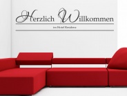 Wandtattoo Hotel Herzlich Willkommen