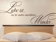 Wandtattoo Liebe ist ein Wunder