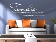 Wandtattoo Wo das Leben