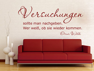 Wandtattoo Versuchungen...