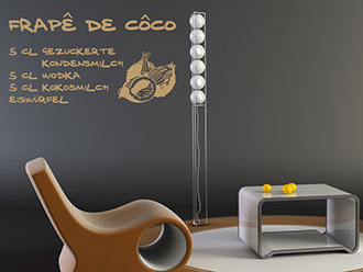 Wandtattoo Frap� de c�co