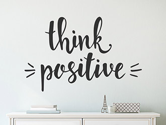 Wandtattoo Think positive