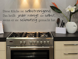Wandtattoo Diese K�che ist...