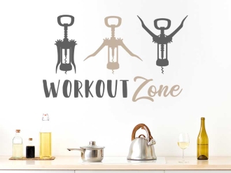 Wandtattoo Workout Zone