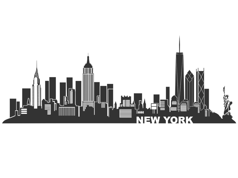 Wandtattoo New York Skyline Wandtattoo New York City Bei Wandtattoos 