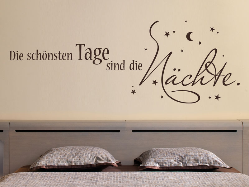 Traumhafte wandtattoo sprüche, wandtattoos zum träumen ... Wandtattoo schlafzimmer