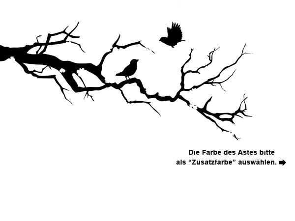 Kirschblütenzweig Wandtattoo Zweig Kirschblüten Ast