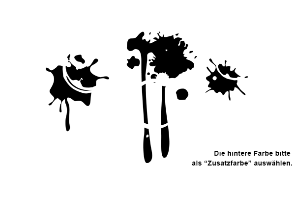 Wandtattoo Farbkleckse von Wandtattoos.de