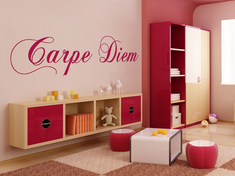 Carpe diem wandtattoo carpe diem motivation bei wandtattoos.de