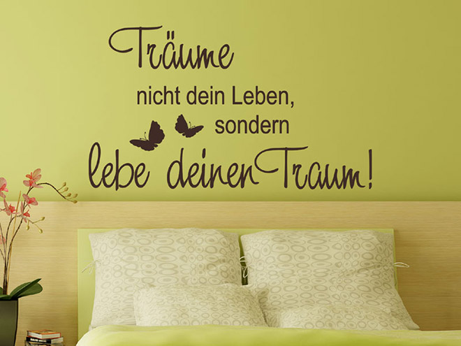 Wandtattoo Tr�ume nicht...