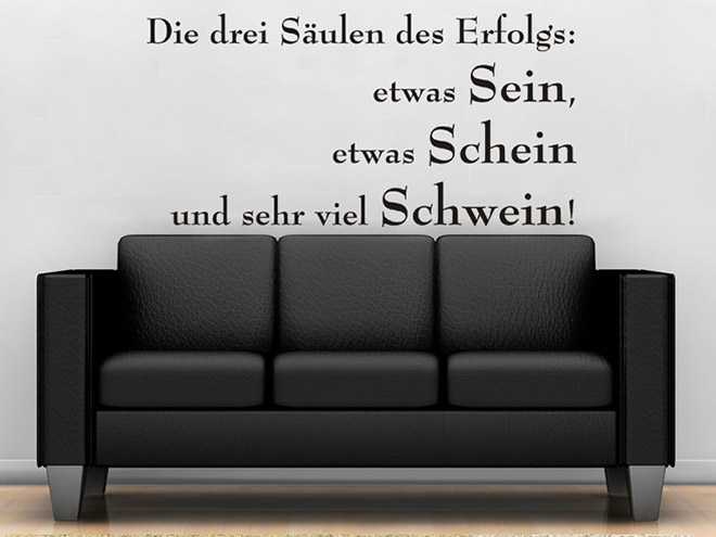 Wandtattoo Die drei S�ulen des Erfolgs...