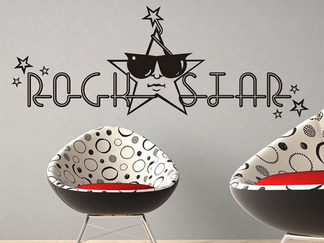 Wandtattoo Rockstar