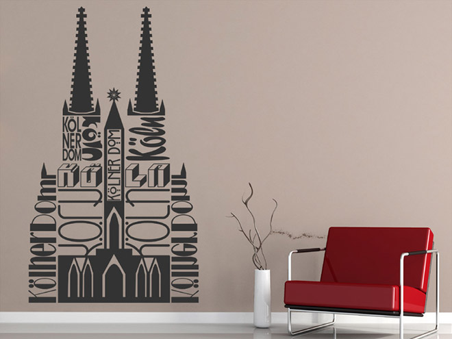 Wandtattoo K�lner Dom