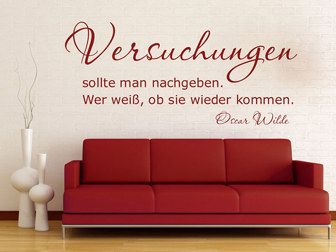 Wandtattoo Versuchungen...