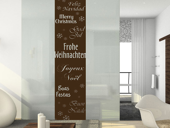 Wandbanner Frohe Weihnachten