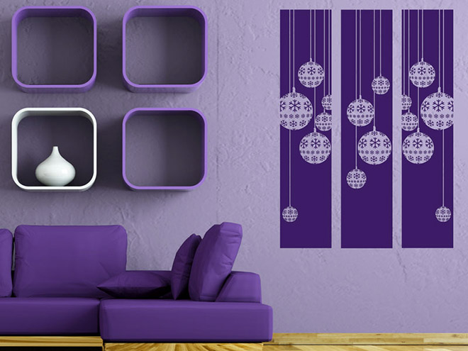 Wandbanner Schneekugel-Set