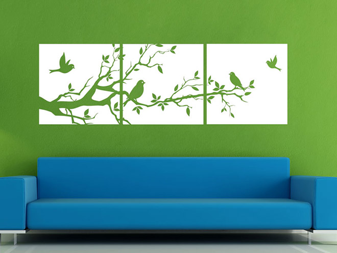Wandbanner-Set Ast