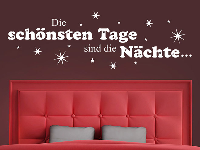 Wandtattoo Die sch�nsten Tage...