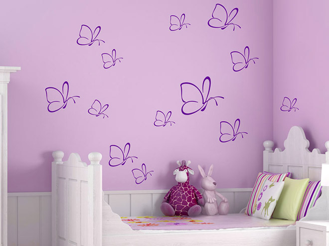 Wandtattoo Schmetterlings-Set