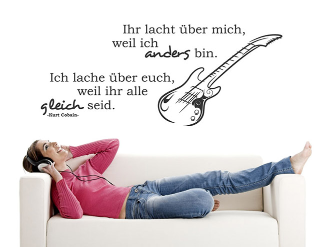 Wandtattoo Ihr lacht �ber mich...