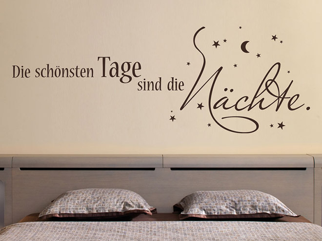 Wandtattoo Die sch�nsten Tage sind...