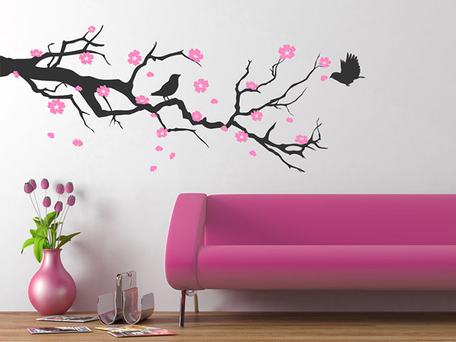 Wandtattoo Kirschbl�tenzweig