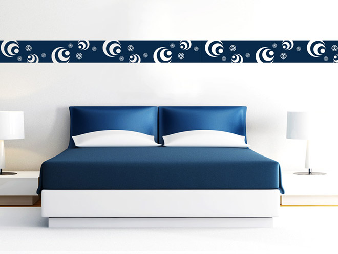 Wandtattoo Bord�re Retro Kreise