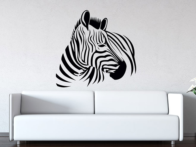 Wandtattoo Zebra