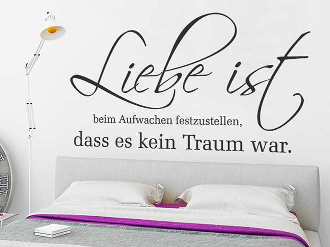 Wandtattoo Liebe ist...