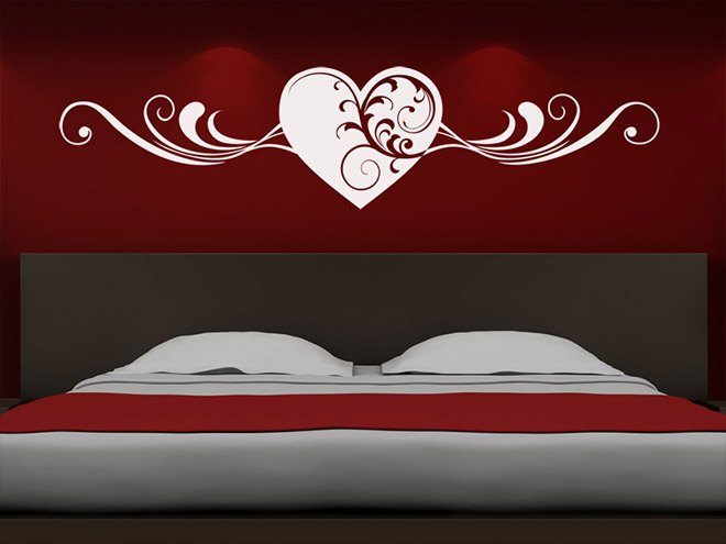 Wandtattoo Verschn�rkeltes Herz