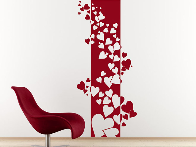 Wandbanner Herzen
