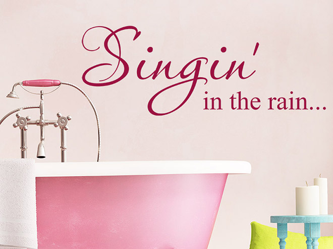 Wandtattoo Singin` in the rain...