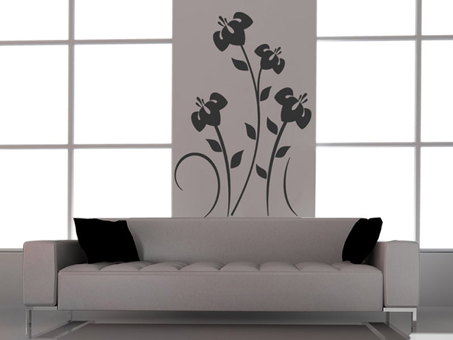 Wandtattoo Hibiscus Bl�ten