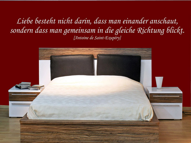 Wandtattoo Liebe besteht...